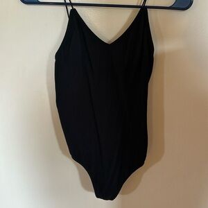 Colsie black spaghetti strap body suit